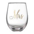Lillian Rose Gold Mrs. Stemless Wine Glass