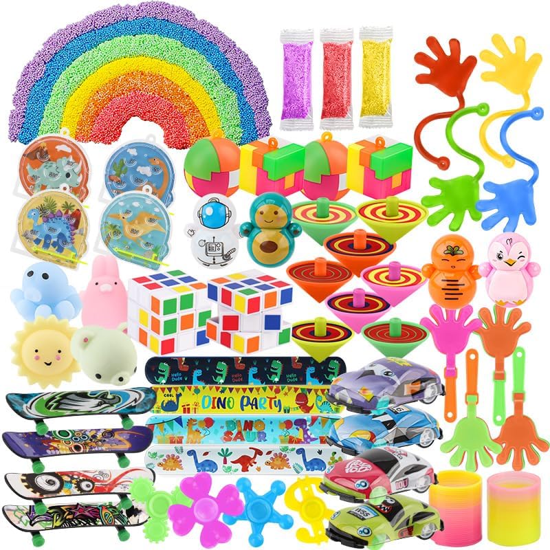 Soi-Meme 60 Pcs Carnival Treasure Box Toys - Mini Bulk Gifts & Classroom Prizes for Kids