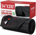 Premium PEVA Plastic Tablecloth Roll - 310 Ft x 54 In | Waterproof Black Disposable Cover for Parties & Events