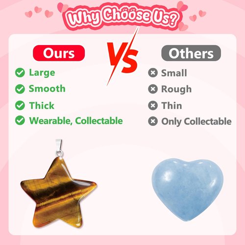 Kepmix Valentines Day Gifts for Kids Classroom: 24-Pack Valentines Day Cards with Rock Star Necklace for School Valentine Exchange, Party Favors with Gemstone Stars and Meaningful Cards