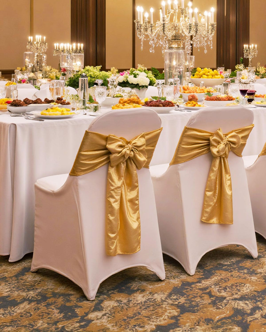 VEVOR 30 PCS White Folding Chair Covers - Elegant Washable Slipcovers for Weddings & Events