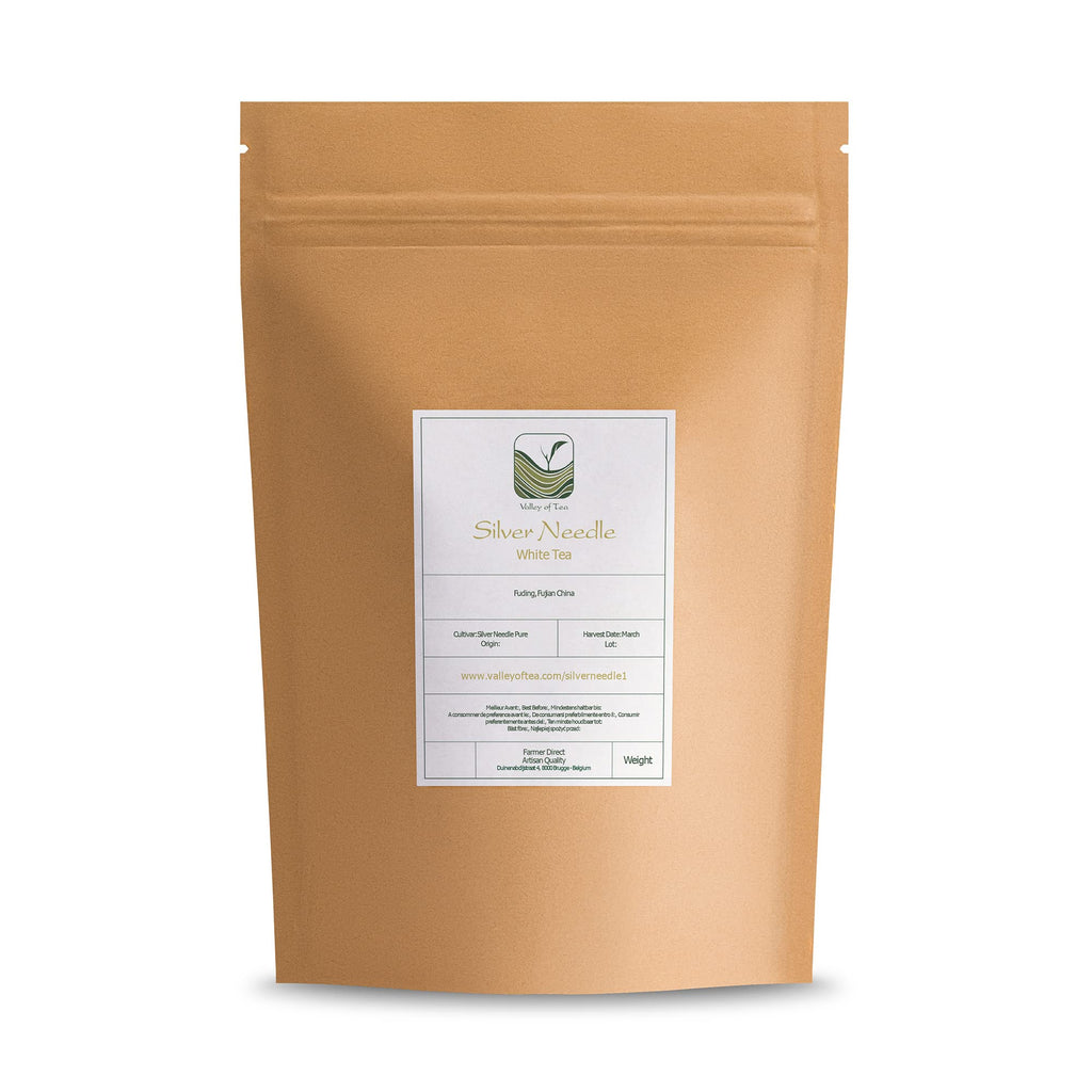 Silver Needle White Tea - 100 Procent Pure Buds - Baihao Yinzhen Chinese Silver Tip Bai Hao Yin Zhen 40g
