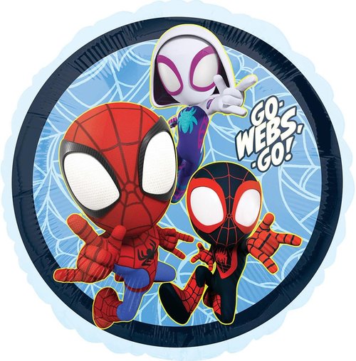 Spidey and Friends Birthday Party Supplies 8pc Foil Balloon Bouquet Decorations