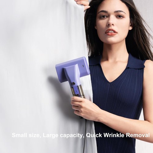 G10 Portable Clothes Steamer - 1200W Handheld Travel Iron | Lightweight 0.9 lbs, Violet Color