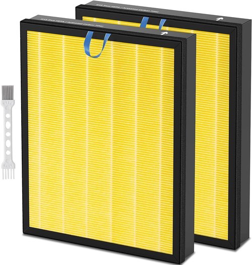 Katerelis 2-Pack Vital 200S Replacement Filter - 3-in-1 Compatible with LEVOIT Vital 200S | Includes Cleaning Brush