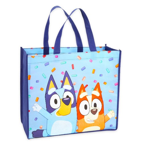Bluey Fleece Blanket & Cinch Bag Set - Bundle with Soft Blanket, Tote Bag, Stickers, More for Kids, Adults | Cozy Bluey & Bingo Fleece Blanket 50x70”