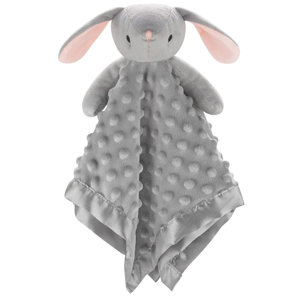 Pro Goleem Loveys - Soft Security Blanket & Snuggle Toy for Newborns | Grey Bunny 16 Inch