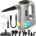 Skiennix Handheld Steam Cleaner - 15s Heat-Up, 3-Level Adjustable Steam, 14 Accessories | Multi-Surface, Chemical-Free (Grey)