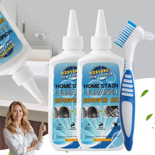 Mold Stain Remover Gel, Front Load Washer Mold Remover for Washing Machine Gasket Rubber Seal Home Stain Cleaner Gel for Grout Caulk, Bathroom, Shower, Bathtub, Refrigerator Cleaning Solution 10 Fl Oz