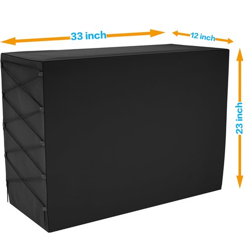 Mini Split Cover - Large Condenser Covers for Outside Unit, 600D Oxford Fabric Heavy Duty Rectangle Air Conditioner Outdoor Compressor Cover