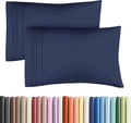 King Pillow Cases by [Brand Name] - Ultra Soft Hotel Quality Covers | Wrinkle-Free & Stain Resistant - Navy Blue, Set of 2