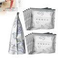 Reusable Aluminum Foil Sealable Storage Bags, 2025 New Resealable Vacuum Zipper Pouches for Food, Stand Up Foil Sealable Bags with Label and Zip Lock for Vegetable Fruit Meat (30PCS, 3 Size)
