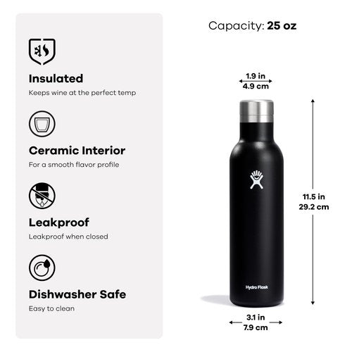 Hydro Flask 25 Oz Ceramic Wine Bottle Surf