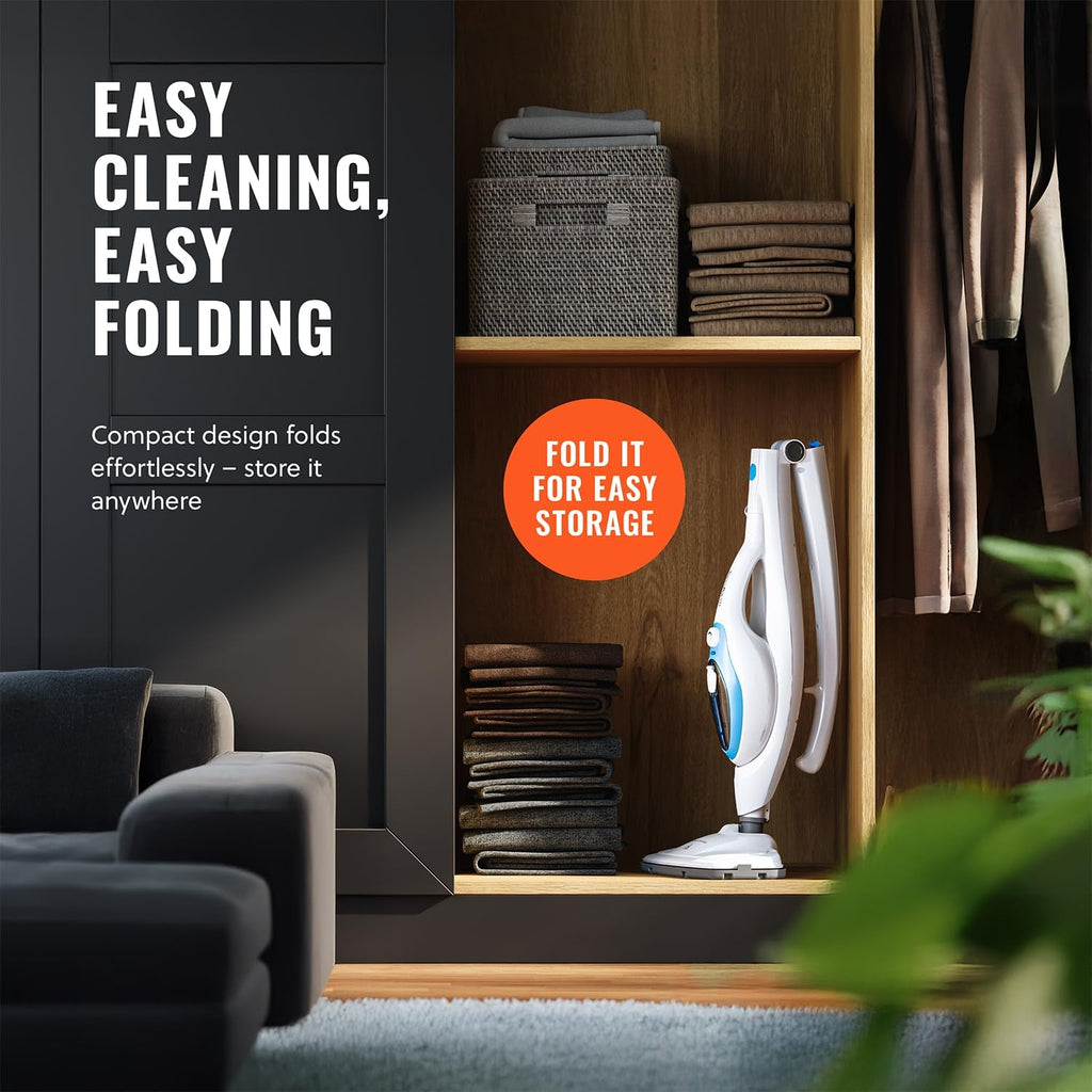 PurSteam 10-in-1 Steam Mop - Versatile Floor Steamer with Detachable Handheld Cleaner for Tile & Hardwood