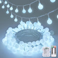 JMEXSUSS Globe String Lights - 100 LED Waterproof Fairy Lights | 33FT Battery Operated with Remote for Indoor & Outdoor Decor