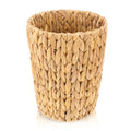 Dimeho Wicker Trash Can Small Waste Basket Water Hyacinth Wicker Garbage Can Office Garbage Cans Boho Woven Decorative for Home Bedroom Office Kitchen Living Room