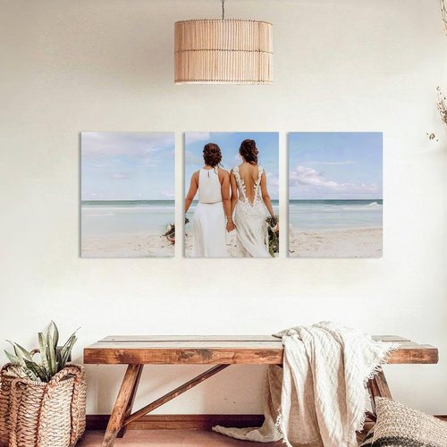 Canvas Prints | Custom Triptych Poster - Unframed 12x16 Set of 3 - Turn Your Photos Into Stunning Wall Art