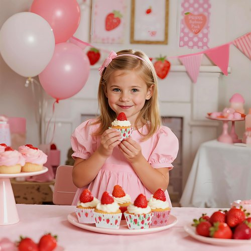 Glavatrix Strawberry Cupcake Liners,100PCS Strawberry Printing Paper Baking Cup Standard Muffin Cupcake Wrapper for Wedding Bridal Baby Shower Summer Sweet Fruit Berry Themed Birthday Party Cake Decor