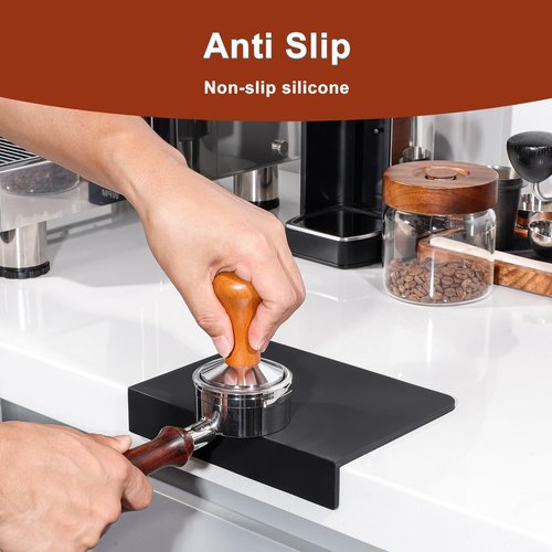 Espresso Tamping Mat Coffee Tamper - Food Grade Silicone Tamping Mat as Espresso Machine Accessories, Barista Tools
