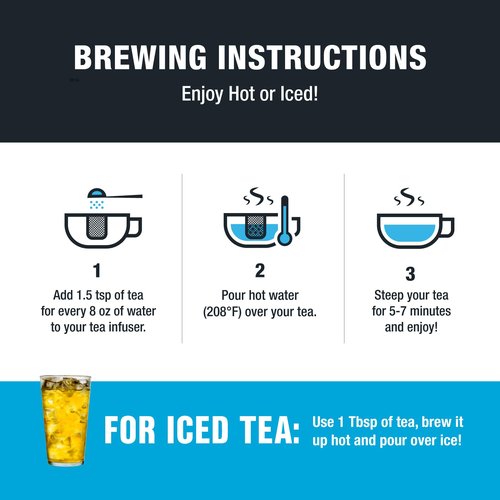 Tiesta Tea - Meyer Lemon Zest, Loose Leaf, Zesty Lemon Herbal Tea, Premium Non-Caffeinated Blend, Makes Hot or Iced & Up to 50 Cups, 4oz Refillable Tin