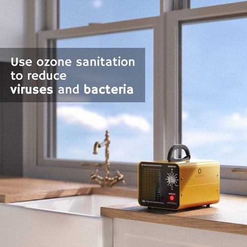 Airthereal MA10K-PRO Ozone Generator - High Capacity Odor Eliminator for 3500+ Sq Ft | Yellow Home Ionizer