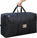 Skiennix Large Moving Bags - 4 FT Christmas Tree Storage Bag with Strong Zipper & Comfortable Handles | Durable Black Totes for Clothes & College Supplies