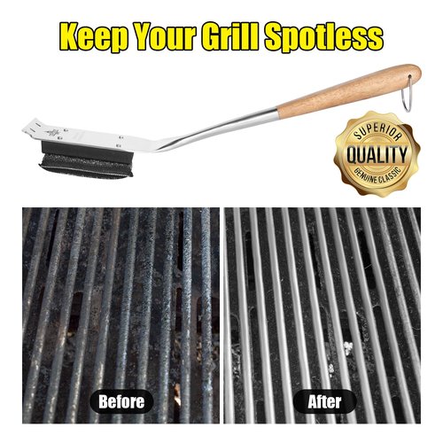 XUDAKAIXIN Grill Brush Bristle Free,Unique Steel Fibers Pad [Safe & Efficient] Perfect for Any Grill/Flat Tops Griddles,Safe Grill Cleaner for Outdoor Grill,Gifts for Men/Dad