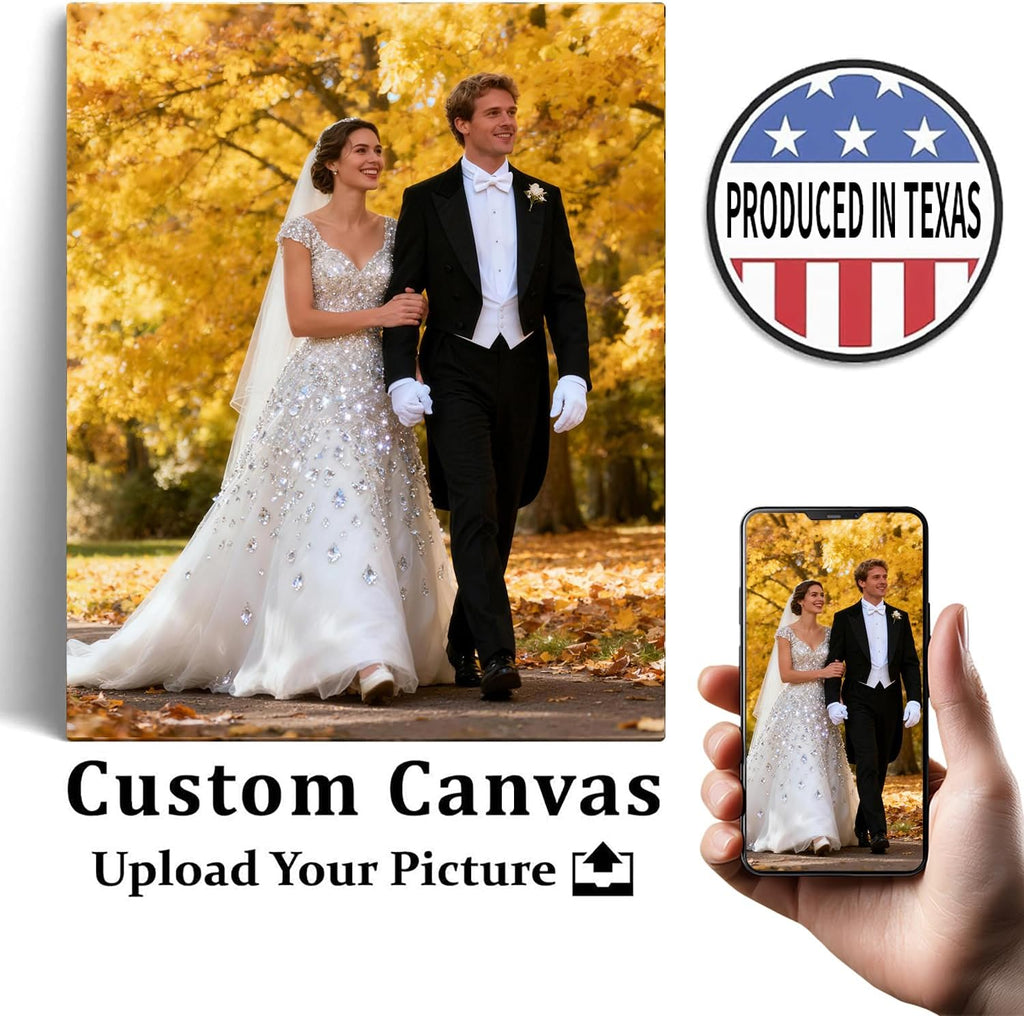Skiennix Personalized Canvas Prints - Custom Framed Wall Art (16x20) | Transform Your Photos into Stunning Decor