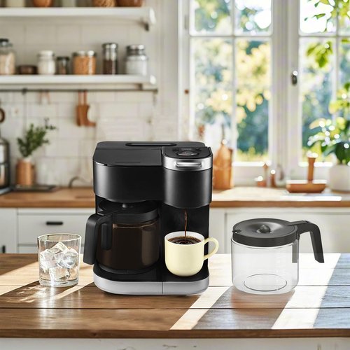 12 Cups Coffee Pot Replacement ONLY Compatible for KEURIG K-DUO 12 Cups Coffee Machine 5100 Model (Not compatible with All Any Other coffee makers)