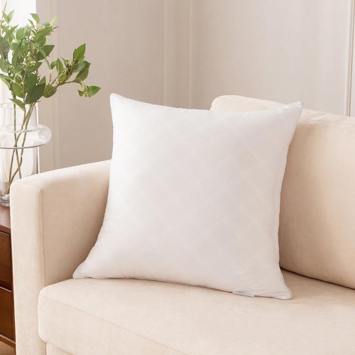 Oubonun 18x18 Inches Pack of 2 Throw Pillows Inserts, White Square Cushion Inner Soft Fluffy Plump Stuffer Pillows Inserts for Sofa Bed Couch