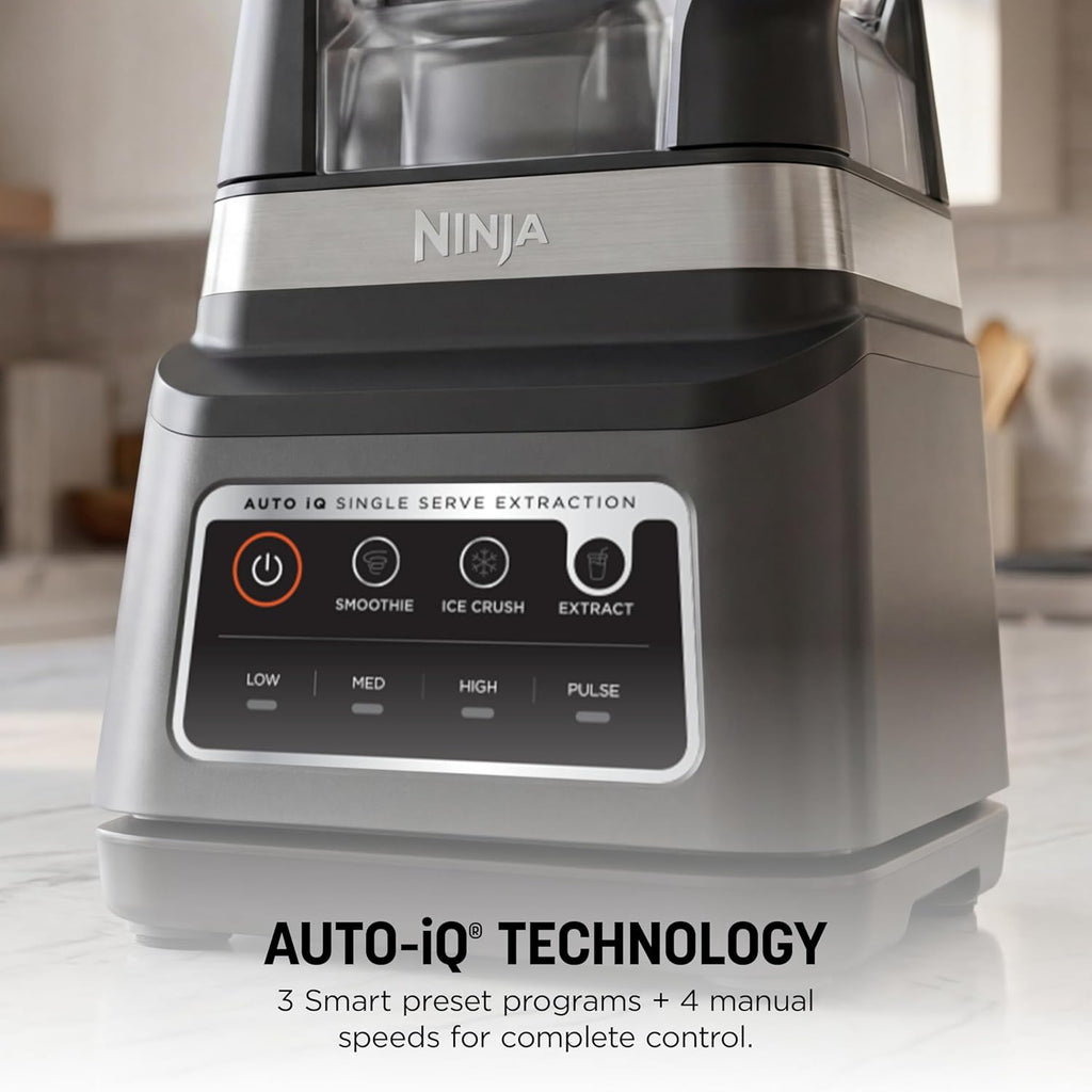 Ninja BN751 Professional Plus DUO Blender - 1400 Watts, 3 Auto-IQ Programs, 72 oz Pitcher & 2 To-Go Cups, Black