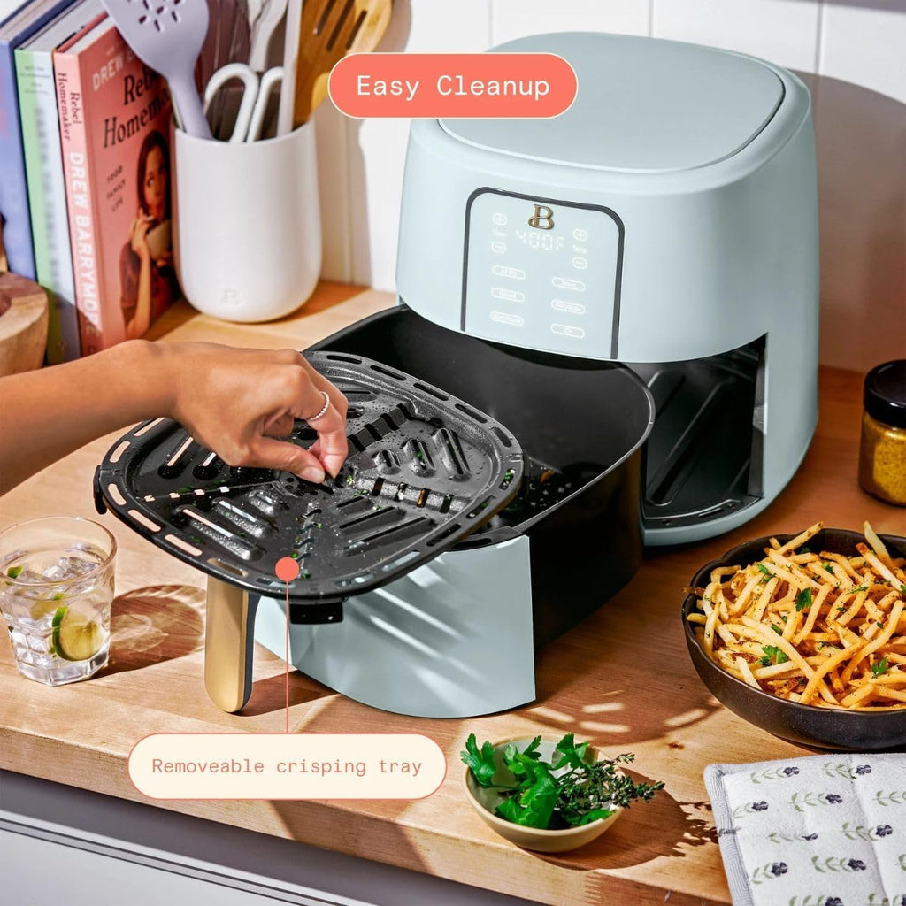 TurboCrisp 6-Quart Digital Air Fryer | 4 Cooking Presets, Non-Stick & Dishwasher Safe, 1750 Watt