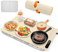 Food Warming Mat, Silicone Electric Warming Tray with 6 Adjustable Temperature, Full Surface Heating, Portable Roll Up Heating Mat with Heat-resistant Pad, Kitchen Food Warmer Pad for Buffets Party