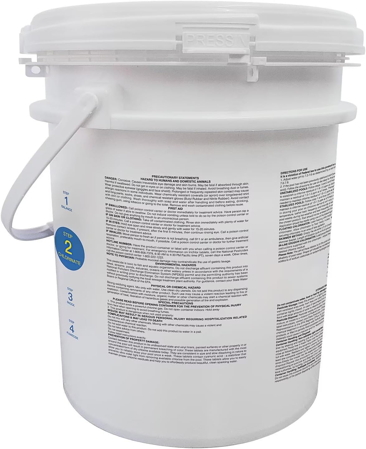 PROFELIZ Chlorine Tablets - 3 Inch Pool Tablets for Bacteria & Algae Control | Slow Dissolving, 20lbs
