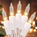 Meteds Christmas Lights - 100 Count Clear Warm White String Lights | UL Certified for Home, Patio & Party Decor