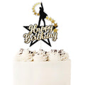 Musical Star Cake Topper,Ha*ilton Happy Birthday Cake Decor, American Musical Broadway Theater Party Decorations For Kids Adults Fan