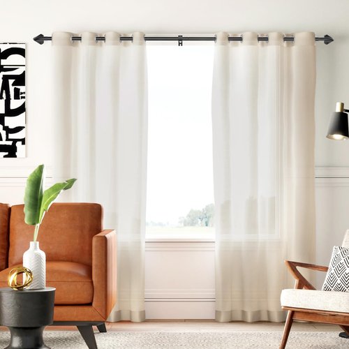 GXOACKJ Black Wrap Around Curtain Rods for Windows 28 to 48 inch,2 Pack 5/8 inch Industrial Telescoping Curtain Rod, Blackout Rods for Bedroom & Outdoor, Adjustable from 30 to 48 Inches
