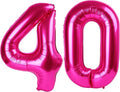 Hot Pink Number 40 Balloon - 40 Inch Birthday Decoration for 40th Celebration | Perfect for Women