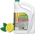 Bona Multi-Surface Floor Cleaner Refill - 96 Fl Oz - Lemon Mint | Residue-Free Solution for Stone, Tile, and Laminate Floors