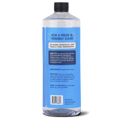 Aunt Fannie's Extra Strength Cleaning Vinegar, 32 Ounce, Multipurpose Household Cleaner, No Added Scents, Dyes, or Other Additives, Pack of 1