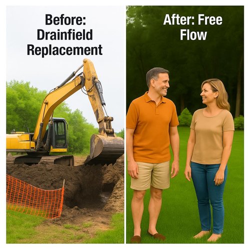 Septic Medic Septic Tank Treatment, Enzyme System Cleaner, Breakdown Sludge, Breakdown Grease and Fat, Supports Drainfield and Leach Field Free Flow, Backed by Science, 32 oz (1 Quart)