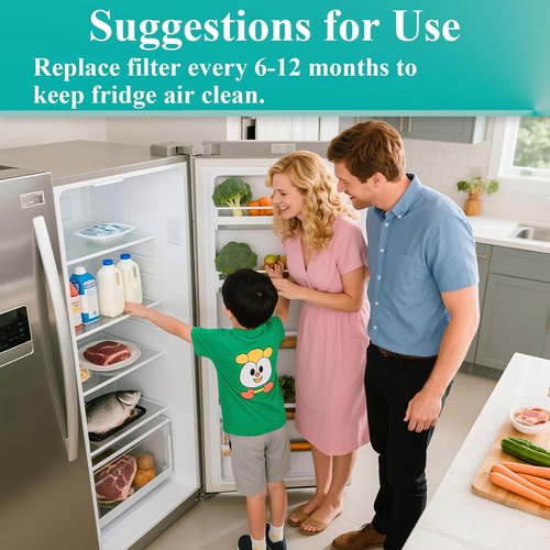 Miele Active AirClean Filter - 6 Pack Odor-Absorbing Fridge Filter for Refrigerators & Freezers