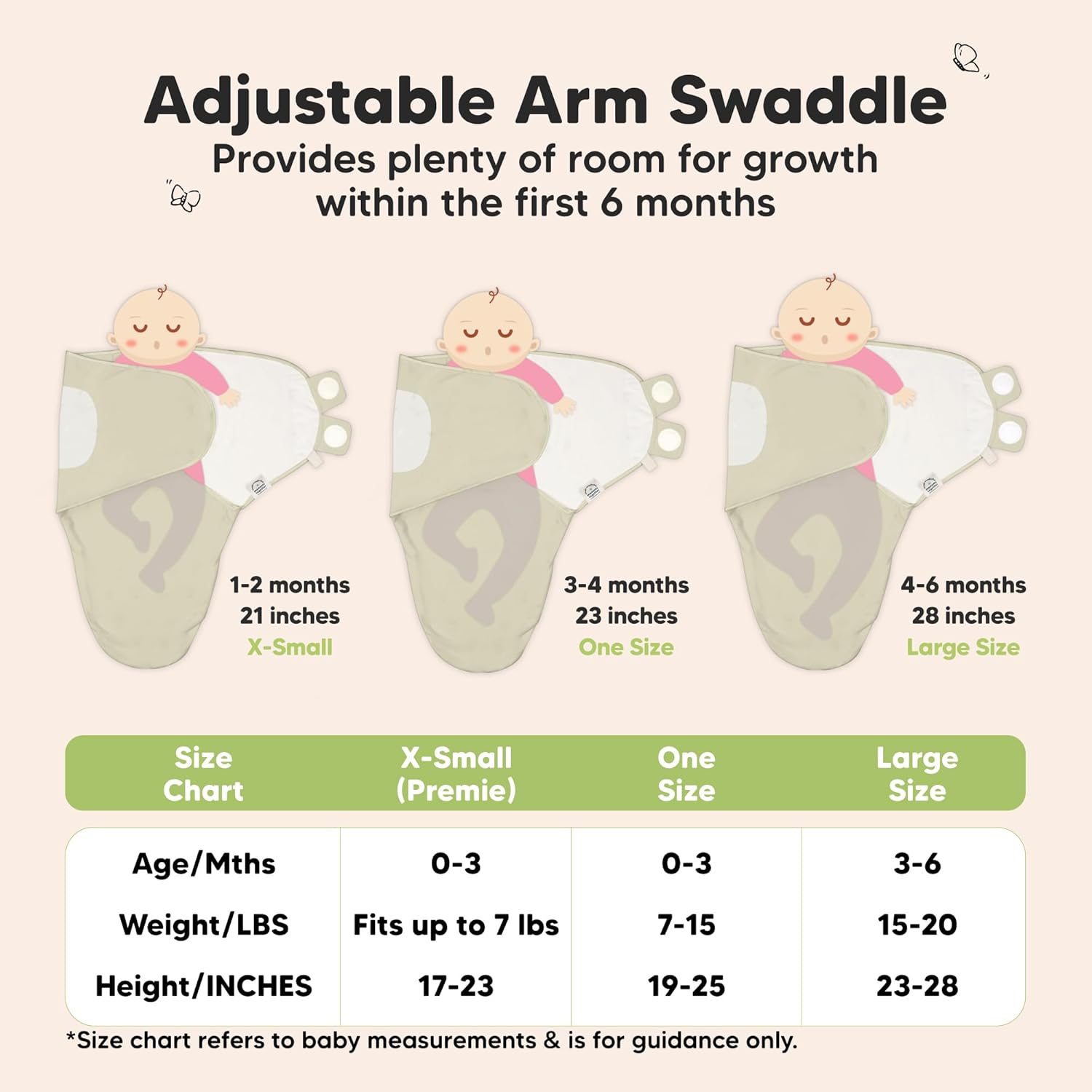 Organic Baby Swaddle Sleep Sacks by 3-Pack | Soft & Snug for Newborns 3-6 Months - Dino Ridge, Large