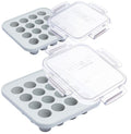 Souper Cubes MyMilk Silicone Breast Milk Freezer Trays - 1/2 oz. Capacity, Food-Grade Platinum Silicone - Gray, 2-Pack