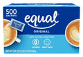 EQUAL 0 Calorie Sweetener - Zero Calorie Sugar Substitute Packets | 500 Count for Guilt-Free Sweetness