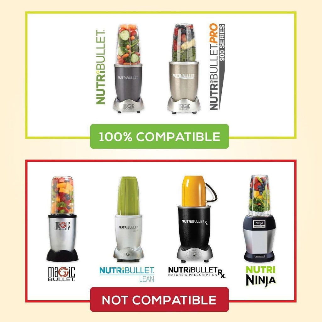Nutribullet Replacement Cups - 24oz Blender Cups Compatible with 600W & 900W Models