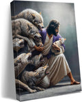 Christian Wall Art | Jesus The Good Shepherd - Inspiring Canvas Print for Home Decor, Church & Gifts