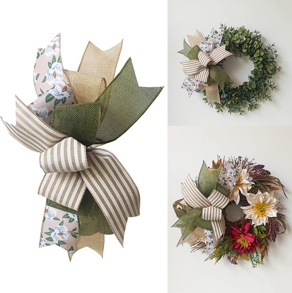 Regine Switzerland Rustic Wreath Bow - Vintage Farmhouse Everyday Decor for Signs & Lanterns | Perfect for Home Hangers