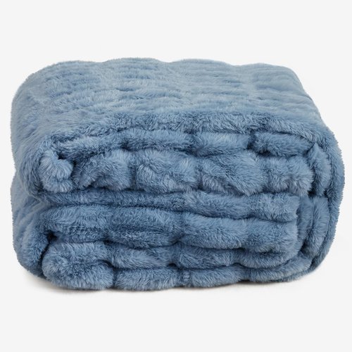 Springtree Home | Luxury Plush Throw Blanket | Blue Throw Blanket | Perfect Blanket for Couch Year Round | Fluffy Micro Fleece | Lily Collection - Spring Lake