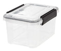 IRIS USA UCB-XS Quart WeatherPro Storage Box, 6.5 Qt - Single, Clear